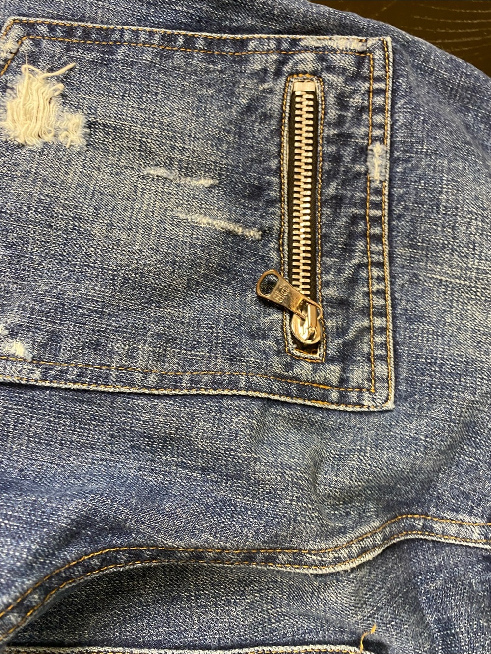 Pierre Balmain Men's Straight-Leg Distressed Denim Jeans in Blue - Picture 13 of 16